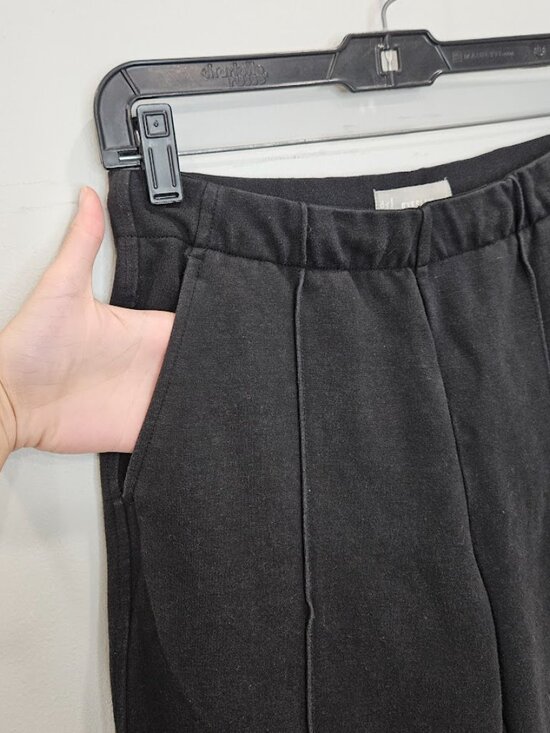 Everlane Black Tapered Leg Pants Dream Slim High Waisted Trousers Office Small - Picture 6 of 12